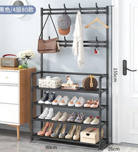 Coat Rack and Shoe Rack Wall for Clothes Floor Hanger Clothes Garment Hanging Storage Wardrobe Coat Shelf Furniture for Home