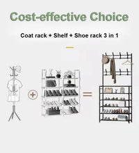 Coat Rack and Shoe Rack Wall for Clothes Floor Hanger Clothes Garment Hanging Storage Wardrobe Coat Shelf Furniture for Home