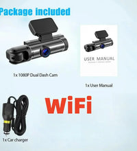 Motion Detection Dash Cam for Car with Wifi Cars 1080P Black Box 3.16 Inch Screen Camera G-Sensor DVR Night Vision Dual Lens Cam