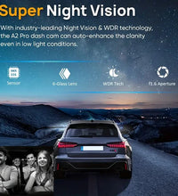 Motion Detection Dash Cam for Car with Wifi Cars 1080P Black Box 3.16 Inch Screen Camera G-Sensor DVR Night Vision Dual Lens Cam