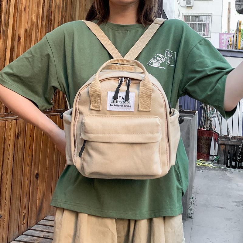 Canvas shoulder messenger small bag
