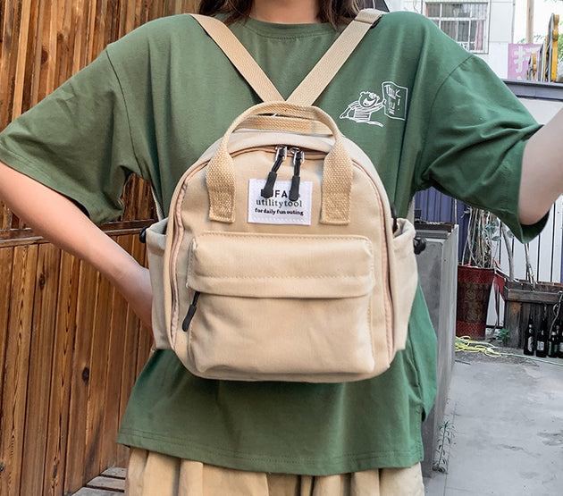 Canvas shoulder messenger small bag