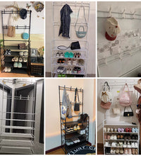 Coat Rack and Shoe Rack Wall for Clothes Floor Hanger Clothes Garment Hanging Storage Wardrobe Coat Shelf Furniture for Home