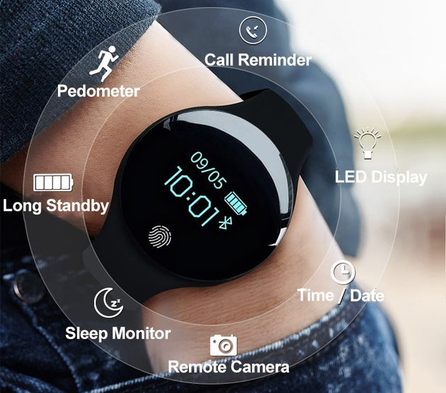Compatible with Apple, SANDA Luxury Smart Watch Men Sport Bracelet Calorie Pedometer Fitness Watches For Android IOS Phone Sleep Tracker Men SmartWatch