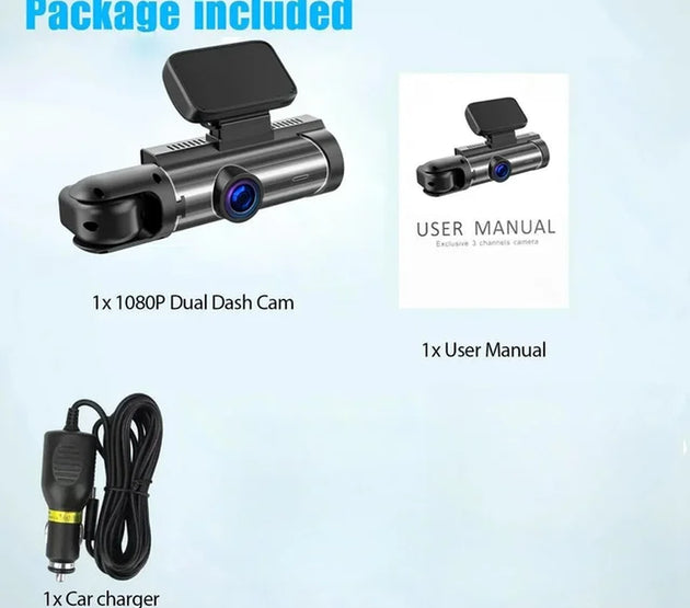 Motion Detection Dash Cam for Car with Wifi Cars 1080P Black Box 3.16 Inch Screen Camera G-Sensor DVR Night Vision Dual Lens Cam