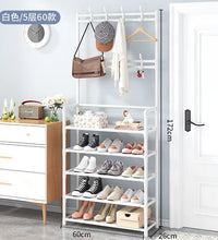 Coat Rack and Shoe Rack Wall for Clothes Floor Hanger Clothes Garment Hanging Storage Wardrobe Coat Shelf Furniture for Home