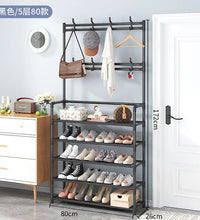 Coat Rack and Shoe Rack Wall for Clothes Floor Hanger Clothes Garment Hanging Storage Wardrobe Coat Shelf Furniture for Home