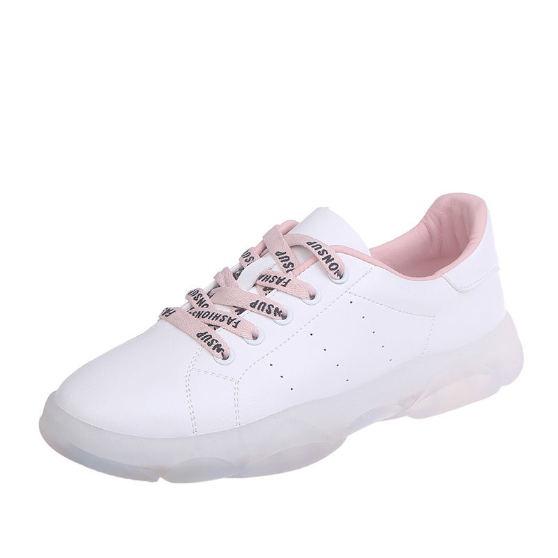 Korean trendy wild white shoes