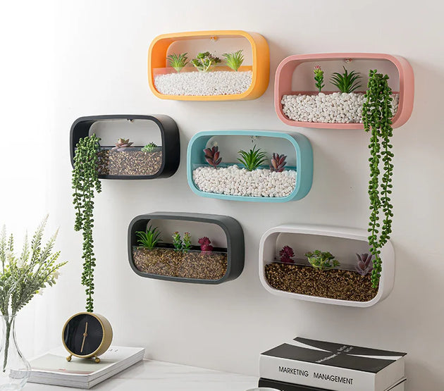 Modern Rectangle Hanging Wall Flower Vase