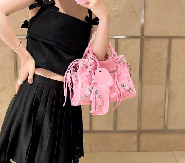 Diamond-studded Girl  Sweet And Cool Portable Messenger Bag