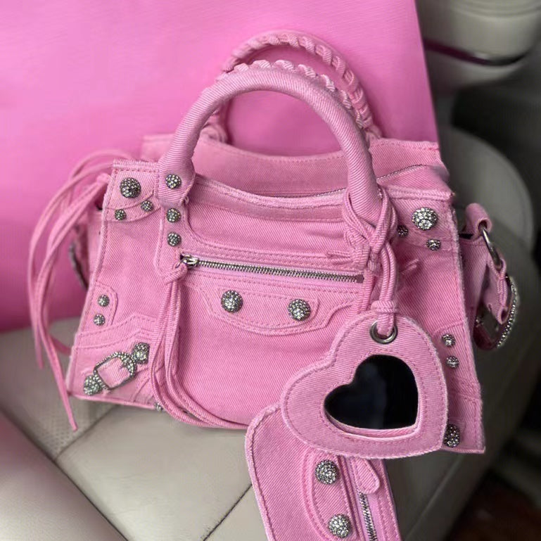 Diamond-studded Girl  Sweet And Cool Portable Messenger Bag