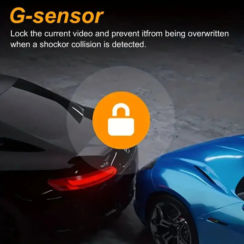 Motion Detection Dash Cam for Car with Wifi Cars 1080P Black Box 3.16 Inch Screen Camera G-Sensor DVR Night Vision Dual Lens Cam
