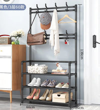 Coat Rack and Shoe Rack Wall for Clothes Floor Hanger Clothes Garment Hanging Storage Wardrobe Coat Shelf Furniture for Home