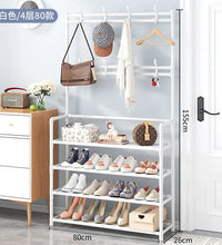 Coat Rack and Shoe Rack Wall for Clothes Floor Hanger Clothes Garment Hanging Storage Wardrobe Coat Shelf Furniture for Home